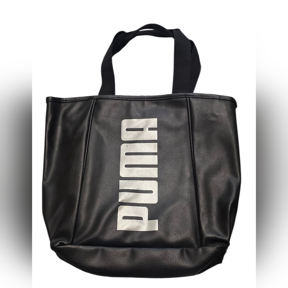 PUMA Black and Grey Logo Tote